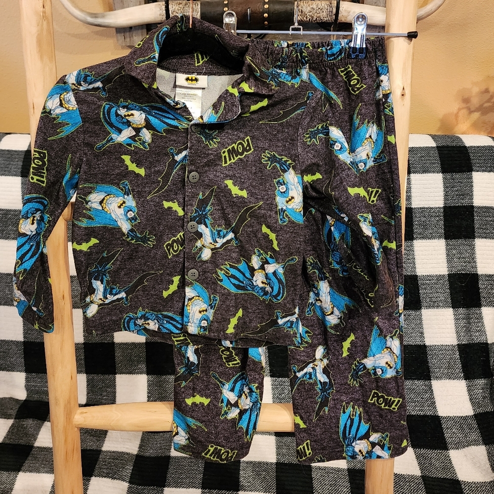 Boys Batman  pajamas pj's set size 4